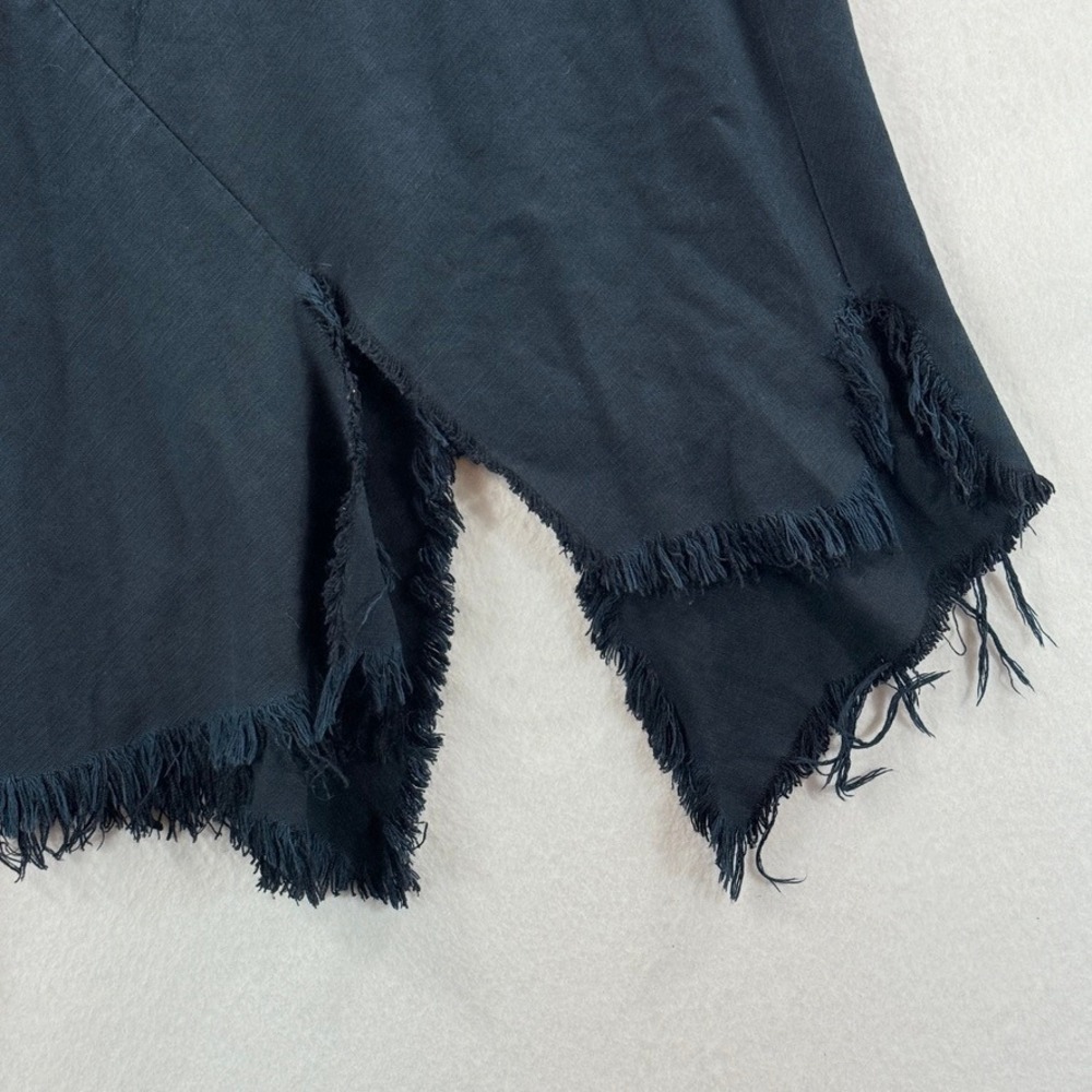 Magic of the Moon‎ Dress Womens Medium Blue Torn Raw Hem Lagenlook Artisan Artsy - Picture 9 of 12